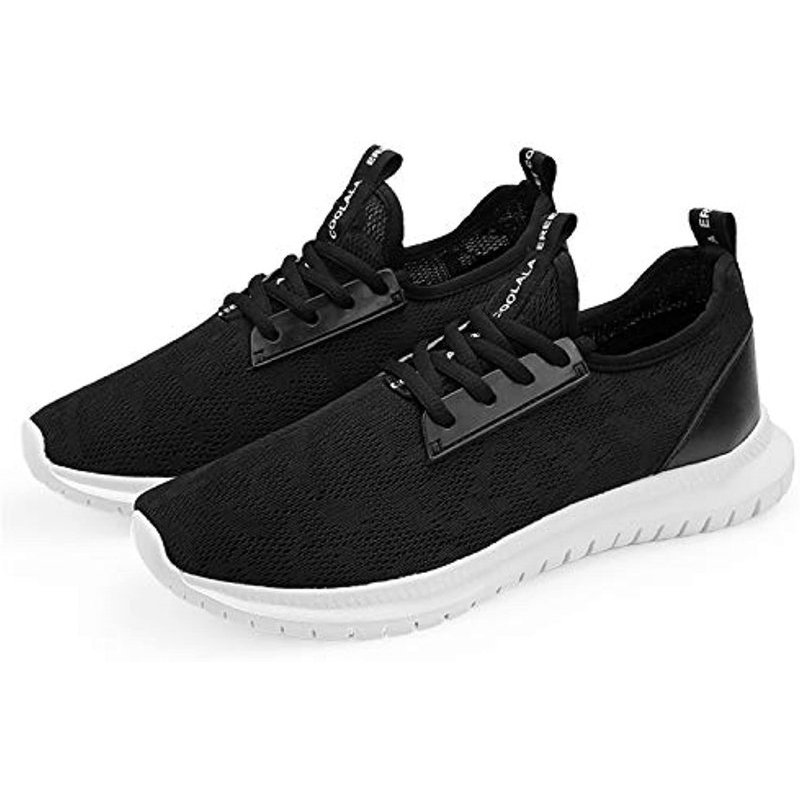 Damyuan Mens Lightweight Athletic Running Walking Gym Shoes Casual Sports Shoes Fashion Sneakers Walking Shoes Black White-8